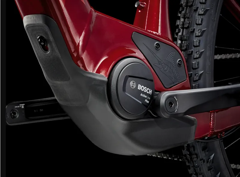 Trek Marlin+ 6 Electric Hardtail Mountain Bike 2026 in Crimson-2